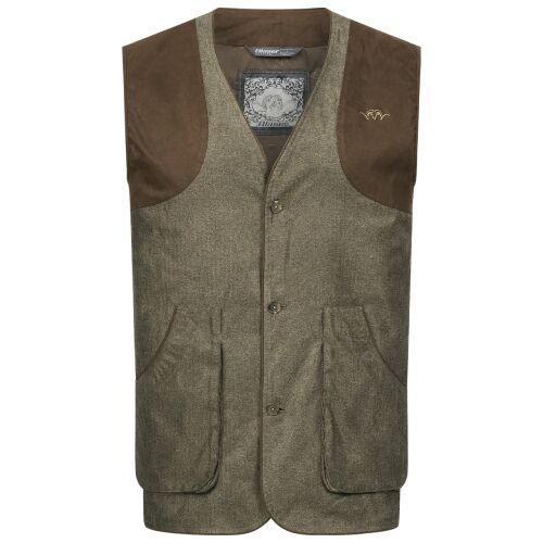 Blaser Herren Weste Vintage Wing Olive Melange / Schwarz  L
