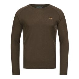 Blaser Herren Merino Base Layer Roundneck Jonar Dunkelbraun