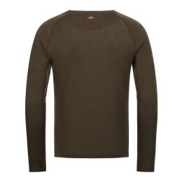 Blaser Herren Merino Base Layer Roundneck Jonar Dunkelbraun