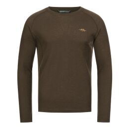 Blaser Herren Merino Base Layer Roundneck Jonar Dunkelbraun S