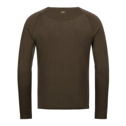 Blaser Herren Merino Base Layer Roundneck Jonar Dunkelbraun S