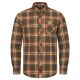 Blaser Herren Hemd Sebastian Braun/Rot kariert XL
