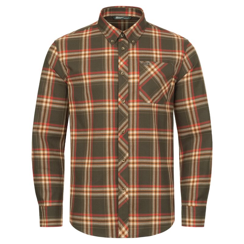 Blaser Herren Hemd Sebastian Braun/Rot kariert 3XL