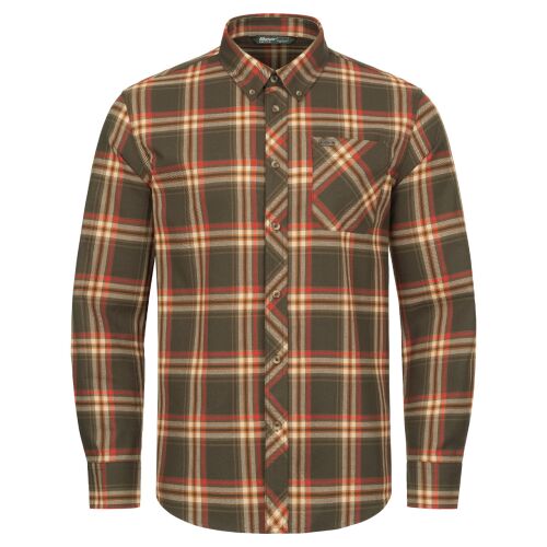 Blaser Herren Hemd Sebastian Braun/Rot kariert 3XL