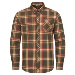 Blaser Herren Hemd Sebastian Braun/Rot kariert 3XL
