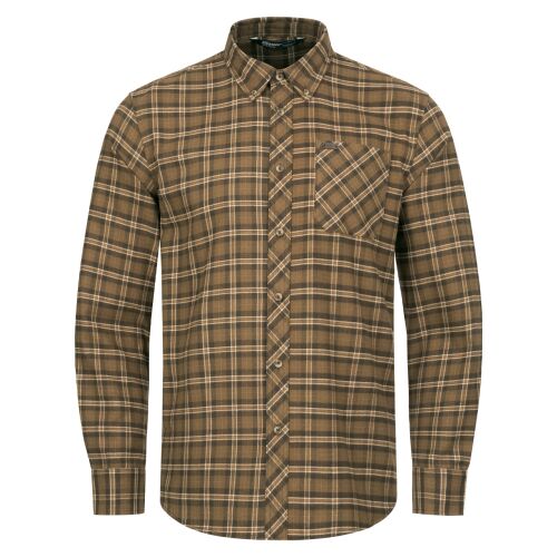 Blaser Herren Hemd Edward Beige/Braun kariert M
