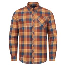 Blaser Herren Hemd Herren Hemd Charles Braun/Blau kariert 3XL