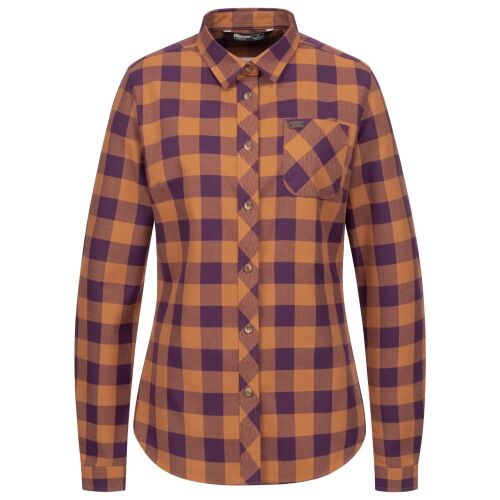 Blaser Damen Bluse Charlotte Ocker/Lila kariert 34