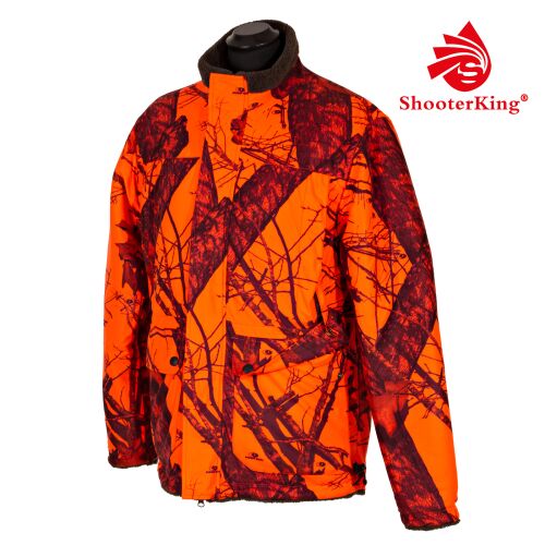 Shooterking Herren Jacke Dawn 2.0 wendbar Grün / Mossy Oak Blaze Camo 5XL