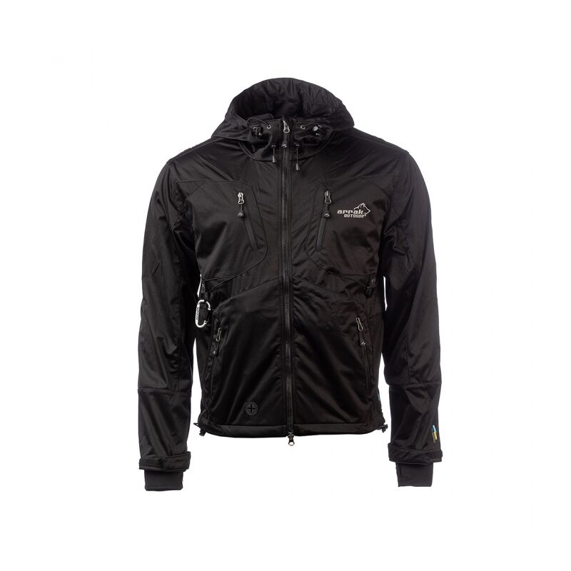 Arrak Herren Softshelljacke Akka Schwarz L