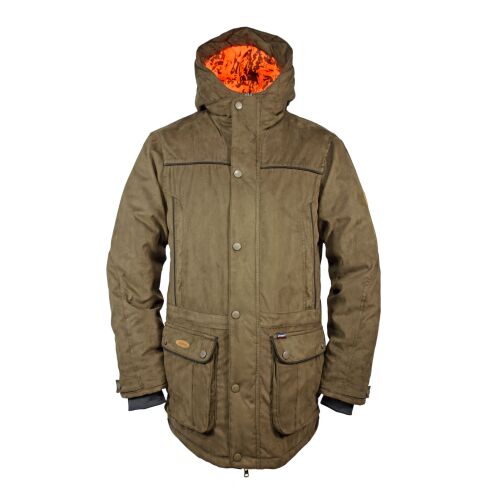 Hubertus Herren Wendejacke Janus Oliv/Orange 52