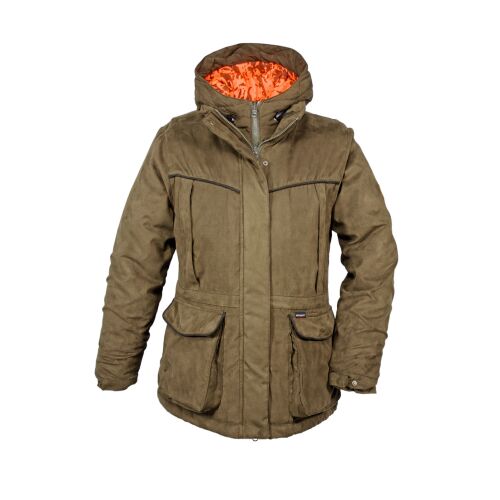 Hubertus Damen Wendejacke Janus Oliv/Orange