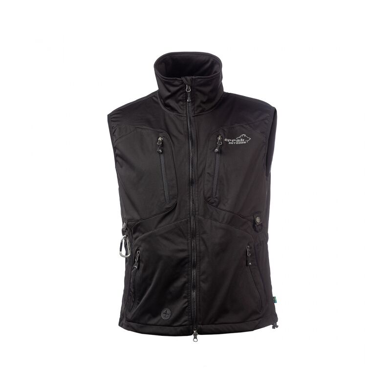Arrak Herren Softshellweste Acadia Schwarz L
