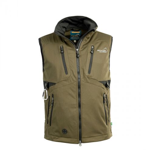 Arrak Herren Softshellweste Acadia Oliv XXL