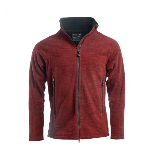 Arrak Herren Fleecejacke Hiker Rot Melange M