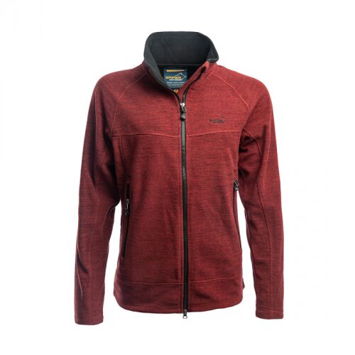 Arrak Damen Fleecejacke Hiker Rot Melange XS