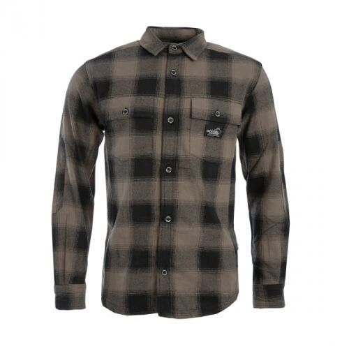Arrak Herren Flanell Hemd Kanada Braun XL
