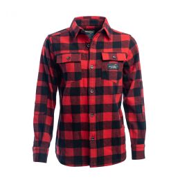 Arrak Damen Flannel Hemd Kanada Rot/Schwarz XL