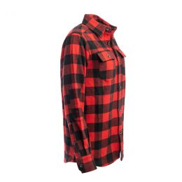 Arrak Damen Flannel Hemd Kanada Rot/Schwarz XL