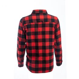 Arrak Damen Flannel Hemd Kanada Rot/Schwarz XL