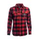Arrak Damen Flannel Hemd Kanada Rot/Schwarz XL