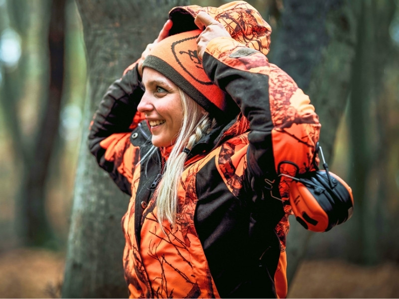 Signaljacken für Damen zur Jagd