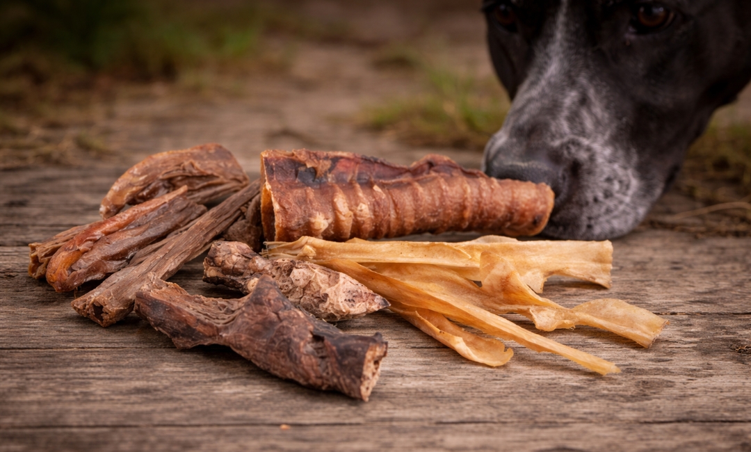 FARM-LAND_Natuerliche_Hundesnacks_aus_Fleisch_fuer_Jagdhunde_verschiedene_Kausnacks.jpg