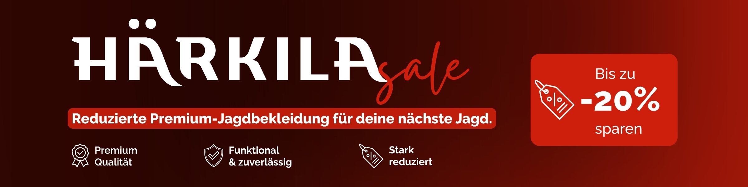 HÄRKILA SALE – reduzierte Premium-Jagdbekleidung bis zu 20 Prozent